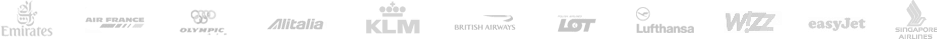 Авиабилеты: British Airways, LOT, Emirates, Malev, KLM, Lufthansa, Easy Jet, Ryanair, Singapore Airlines, Alitalia, Air France